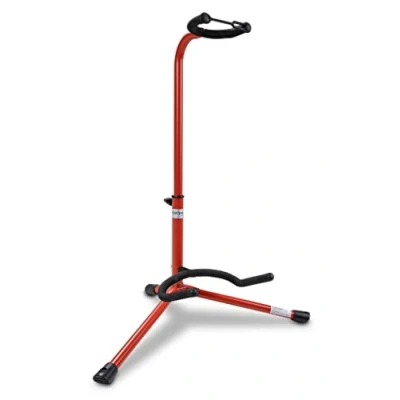 Imagen de BSX A Style Soporte para guitarra acústica y eléctrica, color rojo