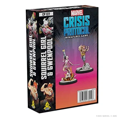 Imagen de Atomic Mass Games Marvel Crisis Protocol: Squirrel Girl &amp; Gwenpool Juego de Miniaturas en Inglés