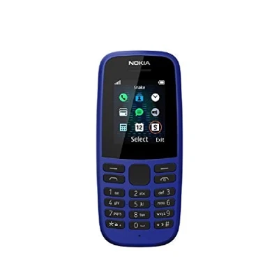 Imagen de Nokia 105 (4ª edición) 1,77 pulgadas Reino Unido SIM Free Feature Phone (SIM única) Azul, no tiene idioma español.