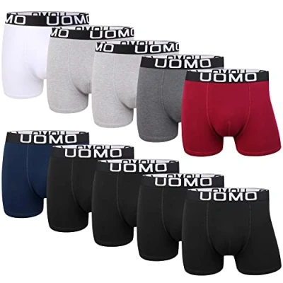 Imagen de L&amp;K Bóxer de Algodón para Hombre Pack 10 Multicolore 1116E Gr. M