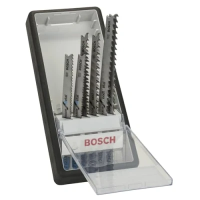 Imagen de Bosch Professional 2 607 010 531 Juego de 6 hojas sierra calar Robust Line Progressor, vástago en T 123 X; 234 345 XF (pack 2; 2)