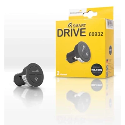Imagen de Schellenberg 60932 Mando a Distancia Garaje, transmisor de Radio, 2 Canales, 868,4 MHz, Abre la Puerta Desde el Coche, Antracita, Zubehör Smart Drive M,L,XL