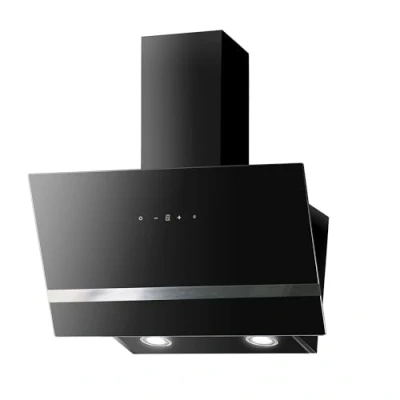 Imagen de Respekta campana extractora cabeza libre / inclinada 80cm carcasa metálica, pantalla de vidrio en blanco función extracción y recirculación aire CH24080WM A 6570dB