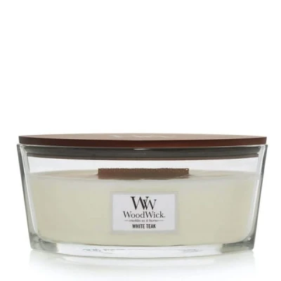 Imagen de WoodWick Scented Candle Ellipse White Teak 9 cm / 19