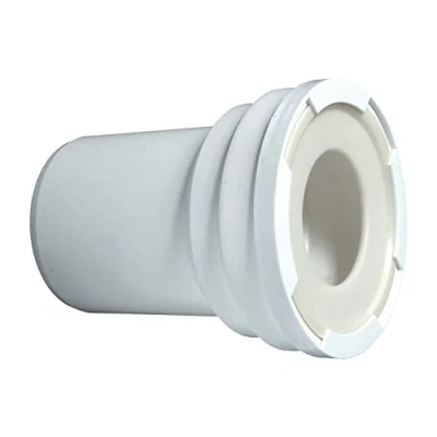 Imagen de Wirquin RWC12 Manguito de Inodoro Recto (100 mm), Blanco, Norme