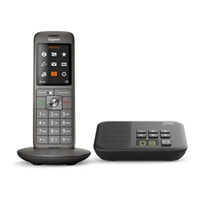 Imagen de Gigaset CL660A Analog/DECT telephone Identificador de llamadas Gris Teléfono (Analog/DECT telephone, Terminal inalámbrico, Altavoz, 400 entradas, llamadas,Con Contestador ,
