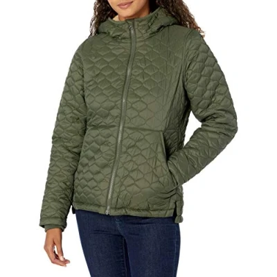 Imagen de Amazon Essentials Chaqueta Acolchada Ligera con Forro Sherpa y Resistente al Agua Mujer, Verde Oliva, XXL