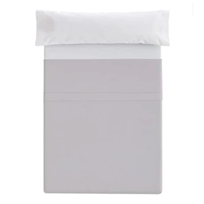Imagen de Donegal Collections Sabana Encimera Cama 90, Color Gris Plateado. Ropa de Microfibra Extra Suave 50% Algodón Poliéster, Sin Arrugas y Alta Durabilidad Confort