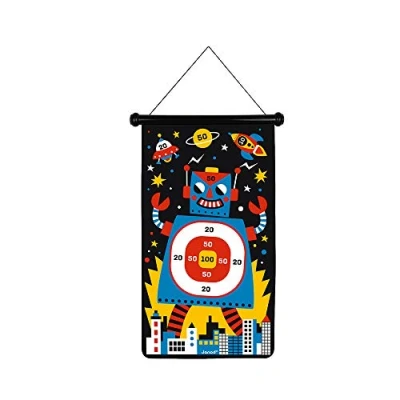 Imagen de Janod Juego de Dardos Magnéticos, Temática Robots, Ambos Lados, Desarrollo La Habilidad, Agilidad y Concentración, 6 Desde Los 4 Años, J02073