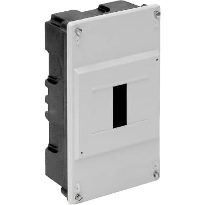 Imagen de Solera 695B Tapa para caja ICP de 1 a 4 elementos y hasta 40A. 115x188x55. Color blanca. Empotrar.