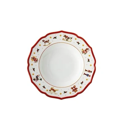 Imagen de Hutschenreuther Happy Wintertime H. Plato hondo (23 cm), color rojo