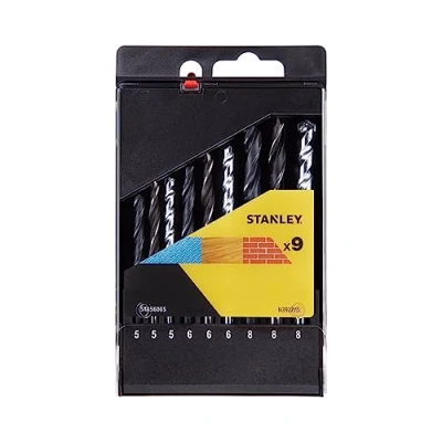Imagen de STANLEY STA56005 QZ Cassette con 9 brocas combinadas HSS R metal: ø 5, 6, 8mm; piedra: madera: 8mm