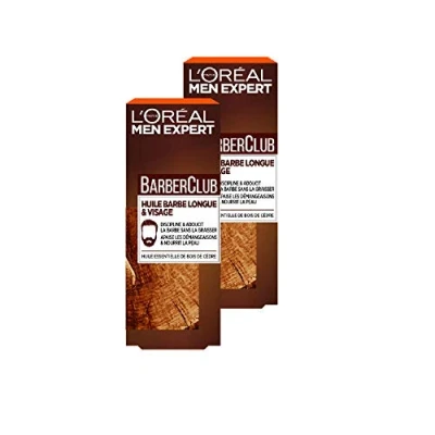 Imagen de L&#039;Oréal Men Expert BarberClub Huile Barbe Longue et Visage Homme À L&#039;Huile Essentielle de Bois Cèdre 30 ml