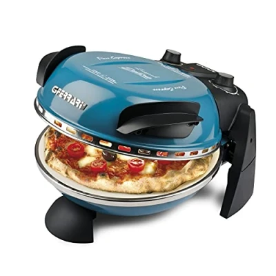Imagen de G3 Ferrari G10006 Piedra refractaria única, Pizza Express Delizia, Horno Pizza, 1200W, 400C, Azul