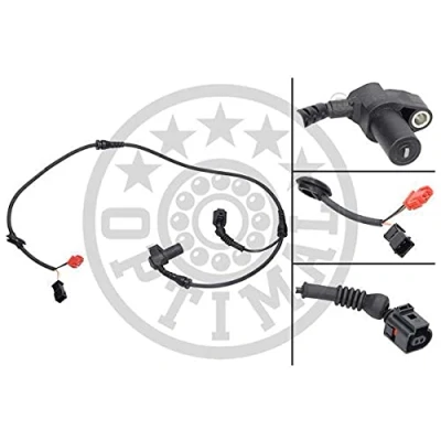 Imagen de OPTIMAL 06 S143 sensor de ABS Eje delantero, derecha pasivo 975 AUDI: A4 B5 Avant, Berlina, A6 C5 Berlina
