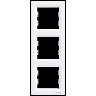 Imagen de Asfora Marco, juego de 3 marco vertical, schneider electric, colour blanco, new