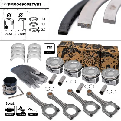 Imagen de ET ENGINETEAM PM004900ETVR1 Pistóns 76,5mm con segmentos ́de pistón VOLKSWAGEN: Tiguan I, Golf 5, Touran I