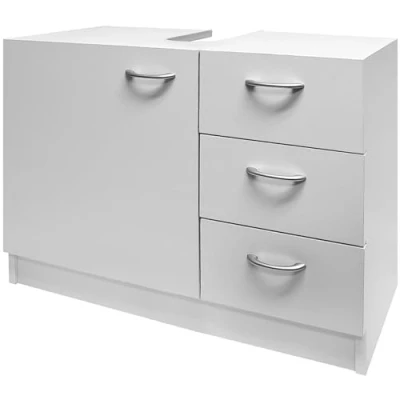 Imagen de CASARIA Mueble de Baño Armario Bajo Estante Lavabo Gabinete Suelo Organizador Almacenaje 54x63x30cm