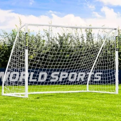 Imagen de FORZA Porterías de Fútbol para Jardín [9 Tamaños] Infantil Ultraduraderas uPVC Resistentes a la Intemperie Montaje Rápido (Porterías Match, 3m x 2m)