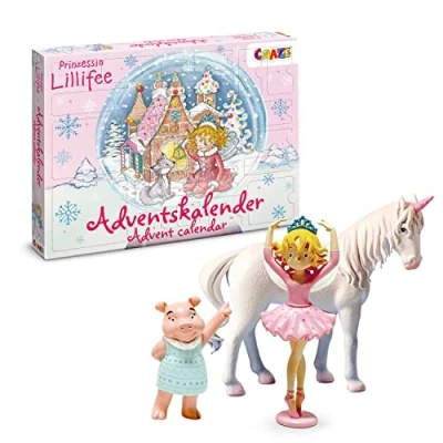 Imagen de CRAZE Calendario De Adviento Con Juguetes La Princesa Lillifee, Navidad Princesas, Accesorios Y Horquillas Para El Pelo
