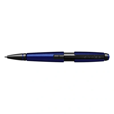 Imagen de Cross AT0555 12 Bolígrafo Roller Ball Edge Laca y PVD, Azul Mate/Negro