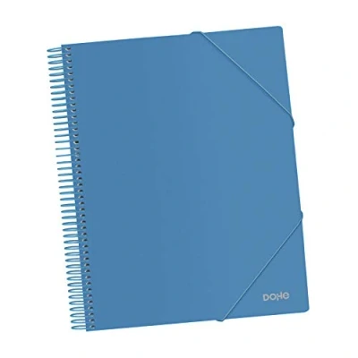 Imagen de DOHE Carpeta de 40 fundas (80 mic) A4 con espiral Azul