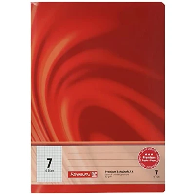 Imagen de Brunnen 104470702 Vivendi Cuaderno escolar A4 (16 hojas, cuadriculado, 7 mm, línea 7)