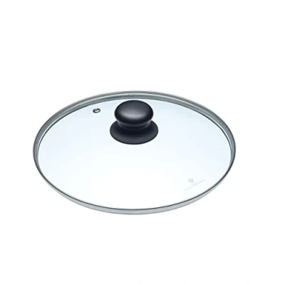 Imagen de MasterClass Tapa de cacerola cristal, repuesto para cacerolas y sartenes, Cristal templado mango resistente al calor, Apta horno hasta 180 grados, lavavajillas, 24cm