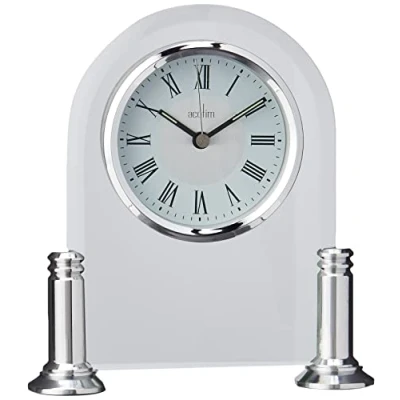 Imagen de Acctim 36427 Bewdley Reloj de Chimenea, Color Plateado y Blanco