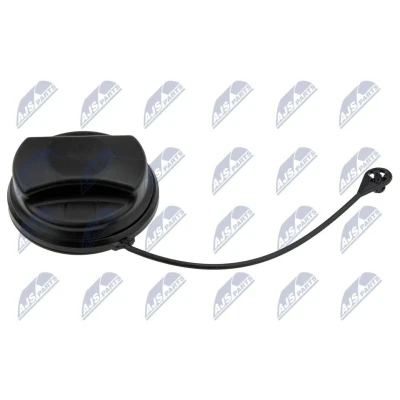 Imagen de NTY EZC PL 043 Tapa, depósito de combustible Plástico negro, blanco con junta OPEL: Corsa D Hatchback