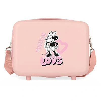 Imagen de Disney Minnie Heart Neceser Adaptable Nude 29x21x15 cms Rígido ABS 9,14L 0,8 kgs