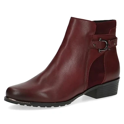 Imagen de CAPRICE 9 25334 41, Botines de tacón con cordones para Mujer, Rojo (Bordeaux Comb), 37.5 EU