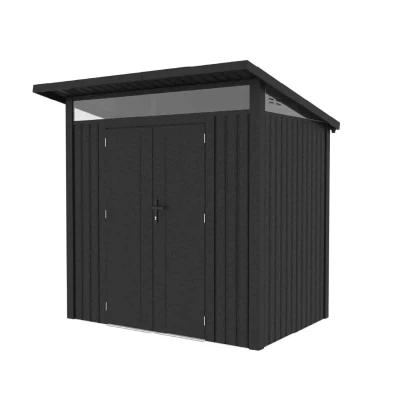 Imagen de Caseta jardín metálica 225x187x223 cm (4,23 m2) Harz gris shinny