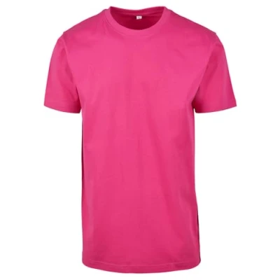 Imagen de Build Your Brand T Shirt Round Neck Camiseta, Hombre, hibiskus pink, L