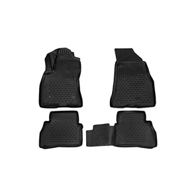 Imagen de Element 3D Alfombrillas Interior de Coche a Medida TPE FIAT Doblo Panorama, 2015 &gt;, Minivan, 4 pcs.