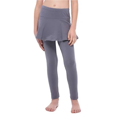 Imagen de Merry Style Leggings Mallas Largas con Falda Niña MS10 254 (Grafito, 122 cm)
