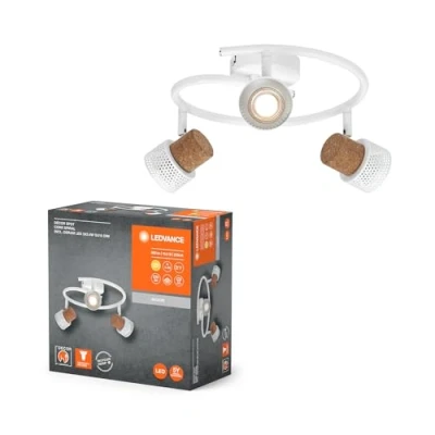 Imagen de LEDVANCE LED downlight Cork, GU10, 3 luces, espiral, blanco