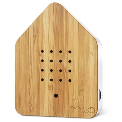 Imagen de RELAXOUND Bambú Zwitscherbox Madera Blanco, Acrilonitrilo butadieno estireno, Estándar
