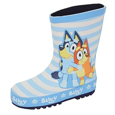 Imagen de Bluey botas de agua goma para niños, lluvia bingo niños y niñas, Blue, 30 EU