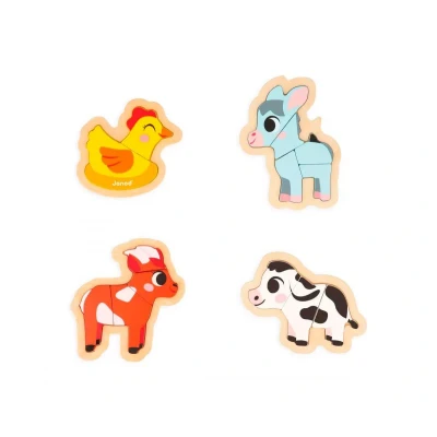 Imagen de 4 Puzzles Evolutivos Granja