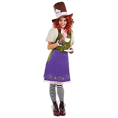 Imagen de Fun Shack Disfraz Sombrerero Loco Mujer, Sombrerera Loca Adulto, Alicia Mujer Carnaval Talla S