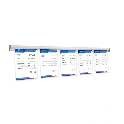 Imagen de Danieli Store Soporte para Pedidos Restaurantes Barra Porta de Aluminio Pared con Adhesivo (120 cm)
