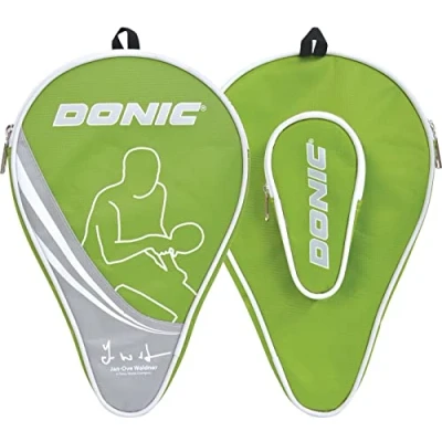 Imagen de Donic Schildkröt Funda para Raqueta de Tenis Mesa Waldner, Bolsa Almacenamiento Una Raqueta, Compartimiento Extra 3 Pelotas, 818537