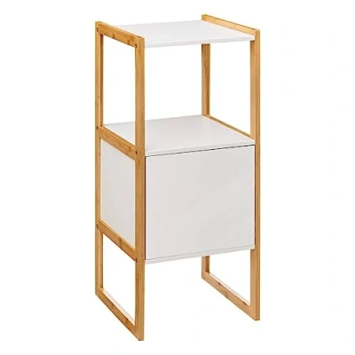 Imagen de Mueble bajo de baño estilo nórdico con 1 puerta y estante