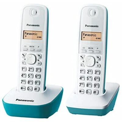 Imagen de Panasonic KX TG1612FRH 2 teléfonos fijos inalámbricos DECT sin contestador, Color Azul [Importado de Francia] [versión importada]