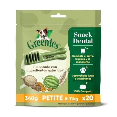 Imagen de Greenies Snack Dental 100% Natural para Perros Pequeños (Pack de 6 x 340g)