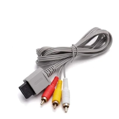 Imagen de WICAREYO Cable de audio del video compuesto 1.8M AV RCA para la consola Wii u