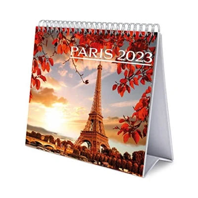 Imagen de Grupo Erik, Calendario escritorio Deluxe Paris 2023, 2023 sobremesa con certificado FSC, mesa anual, CS23026
