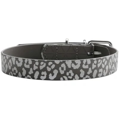 Imagen de Gargantilla Convenience Reflect S (40), diseño de Leopardo, Color Gris