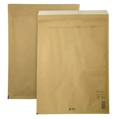 Imagen de Netuno 50x sobres acolchados con burbujas de aire marrones DIN 20/K 370x480mm burbuja autosellados reciclables resistentes al desgarro bolsa embalaje envíos postales tránsito ropas